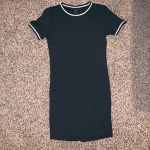 F21 Hunter Green Ribbed Dress